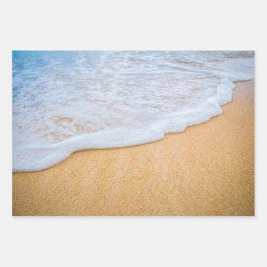 Sandy Beach mit Foamy Surf Geschenkpapier Set (Vorderseite 2)