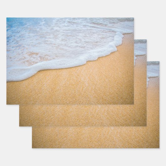 Sandy Beach mit Foamy Surf Geschenkpapier Set (Set)