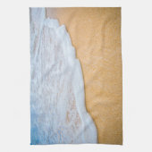 Sandy Beach mit Foamy Surf Geschirrtuch (Vertikal)