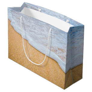 Sandy Beach mit Foamy Surf Große Geschenktüte