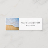 Sandy Beach mit Foamy Surf Mini Visitenkarte (Vorderseite)