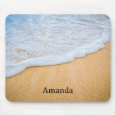 Sandy Beach mit Foamy Surf Mousepad (Vorne)