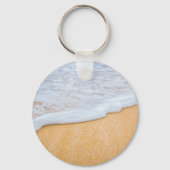 Sandy Beach mit Foamy Surf Party Vielen Dank Schlüsselanhänger (Rückseite)