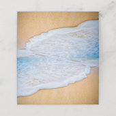 Sandy Beach mit Foamy Surf Platzkarte (Außenseite Aufgefaltet)