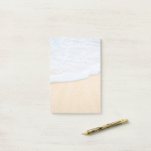 Sandy Beach mit Foamy Surf Post-it Klebezettel