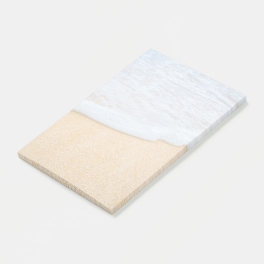 Sandy Beach mit Foamy Surf Post-it Klebezettel (angewinkelt)