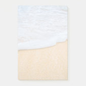 Sandy Beach mit Foamy Surf Post-it Klebezettel (Vorderseite)
