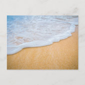 Sandy Beach mit Foamy Surf Postkarte (Vorderseite)