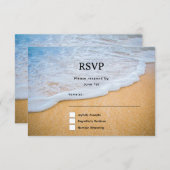 Sandy Beach mit Foamy Surf RSVP Karte (Vorne/Hinten)