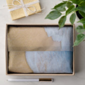 Sandy Beach mit Foamy Surf Seidenpapier (Geschenk)