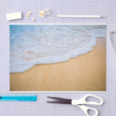 Sandy Beach mit Foamy Surf Seidenpapier (Handwerk)