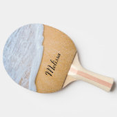 Sandy Beach mit Foamy Surf Tischtennis Schläger (Seitenansicht)