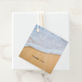 Sandy Beach mit Foamy Surf Vielen Dank Geschenkanhänger (Beispiel)