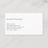 Sandy Beach mit Foamy Surf Visitenkarte (Rückseite)