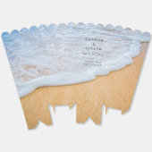Sandy Beach mit Foamy Surf Wedding Vielen Dank Geschenkschachtel (Ungeklappt)