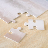 Sandy Beach Ocean Waves Abstrakte Wasserfarbe Puzzle (Seite)