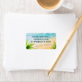 Sandy Beach Ocean Waves neue Adresse Adressaufkleber (Insitu)