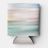 Sandy Beach Ocean Waves Sonnenuntergang Abstrakte Dosenkühler (Vorderseite)