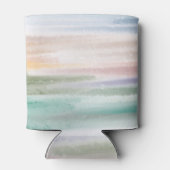 Sandy Beach Ocean Waves Sonnenuntergang Abstrakte Dosenkühler (Rückseite)