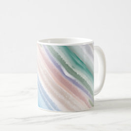 Sandy Beach Ocean Waves Sonnenuntergang Abstrakte Kaffeetasse