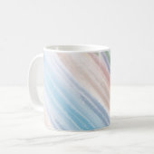 Sandy Beach Ocean Waves Sonnenuntergang Abstrakte  Kaffeetasse (Vorderseite Links)