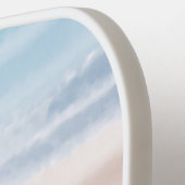 Sandy Beach Ocean Waves Sonnenuntergang Abstrakte  Pickleball Schläger (Linke Seite)