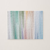 Sandy Beach Ocean Waves Sonnenuntergang Abstrakte Puzzle (Horizontal)