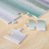 Sandy Beach Ocean Waves Sonnenuntergang Abstrakte Puzzle (Seite)
