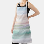 Sandy Beach Ocean Waves Sonnenuntergang Abstrakte Schürze (InSitu)