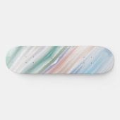 Sandy Beach Ocean Waves Sonnenuntergang Abstrakte Skateboard (Horizontal)