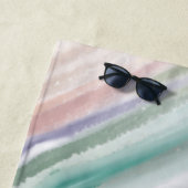 Sandy Beach Ocean Waves Sonnenuntergang Abstrakte Strandtuch (Beispiel)