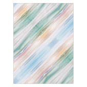 Sandy Beach Ocean Waves Sonnenuntergang Abstrakte  Tischdecke (Vorderseite)