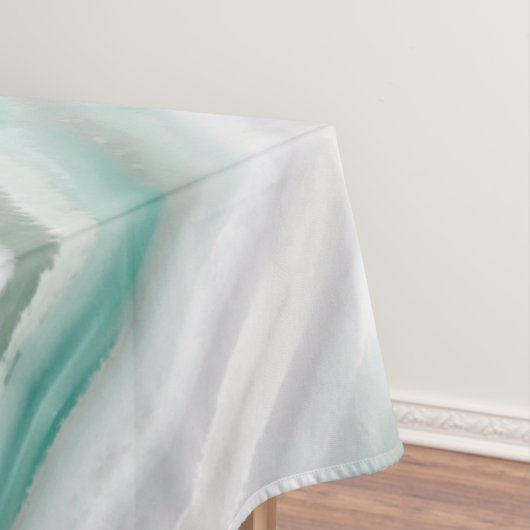 Sandy Beach Ocean Waves Sonnenuntergang Abstrakte  Tischdecke (Beispiel)