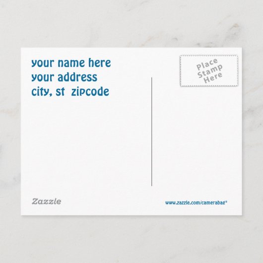 Sandy Beach Open House Postkarte (Rückseite)