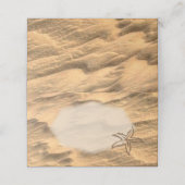 Sandy Beach Platzkarte (Außenseite Aufgefaltet)