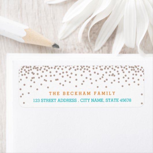 Sandy Beach Return Adress Labels (Insitu)