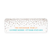 Sandy Beach Return Adress Labels (Vorne)