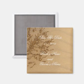 Sandy Beach Save the Date Magnet (Vorderseite/Rückseite)