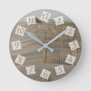 Sandy Beach Seaside Beach House Runde Wanduhr