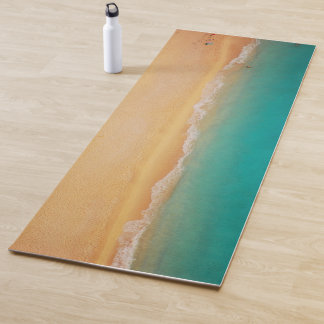 Sandy Beach Shore Ocean Türkis Yoga Mat Yogamatte