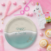 Sandy Beach Shoreline Party Papier Teller (Party)