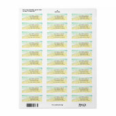 Sandy Beach Starfish Wir bewegten Rücksendeadresse (Vorne)