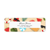 Sandy Beach Summer Fun Illustration Muster (Vorne)