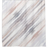 Sandy Beach Summer Tan Abstrakte Wasserfarbe Duschvorhang (Vorderseite)