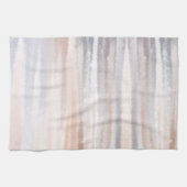 Sandy Beach Summer Tan Abstrakte Wasserfarbe Geschirrtuch (Horizontal)