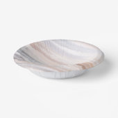 Sandy Beach Summer Tan Abstrakte Wasserfarbe Pappteller (Gewinkelt)