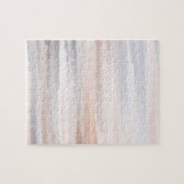 Sandy Beach Summer Tan Abstrakte Wasserfarbe Puzzle (Horizontal)