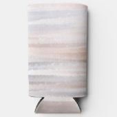 Sandy Beach Summer Tan Abstrakte Wasserfarbe Selters Dosenkühler (Vorderseite)