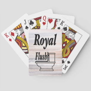 Sandy Beach Summer Tan Abstrakte Wasserfarbe Spielkarten