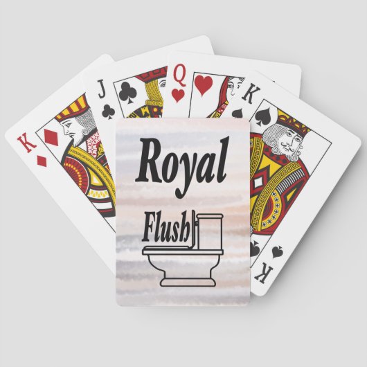 Sandy Beach Summer Tan Abstrakte Wasserfarbe Spielkarten (Rückseite)